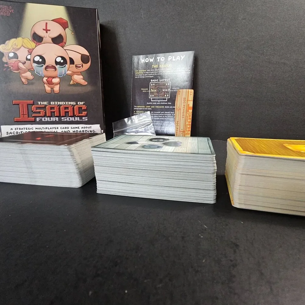 The Binding of Isaac Four Souls Board Game 3 Exclusive Cards Complete